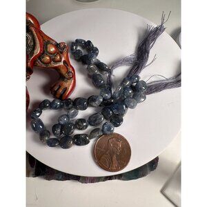 Blue Sapphire Beads 12 inch Madagascar
